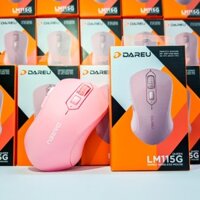 Chuột Không Dây DAREU LM115 PINK/White/Black - Màu Hồng Dễ Thương