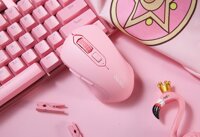 Chuột Không Dây DAREU LM115 PINK - Chuột Máy Tính Màu Hồng Dễ Thương - Hàng Chính Hãng