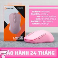Chuột không dây DAREU LM115G Black - Pink - Pink - Hồng