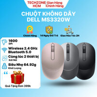 Chuột Không Dây Dell MS3320W 1600 DPI  Wireless 2.4GHz Bluetooth 5.0 Tương Thích Mọi Hệ Điều Hành