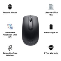 Chuột không dây Dell WM118 (Đen)