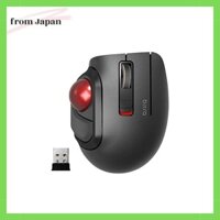 Chuột không dây ELECOM (có đầu thu) Trackball S Size Ngón tay cái nhỏ 5 nút Im lặng Đen M-MT1DRSBK