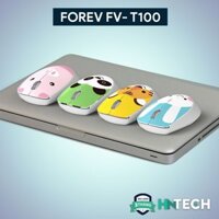 Chuột không dây Forev FV-T100 - Chuột nhỏ gọn có họa tiết hoạt hình sáng tạo, thiết kế ấn tượng, chế độ tự động nghỉ