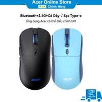 Chuột Không Dây Gaming Acer OMW143 Bluetooth + 2.4G USB + Type-C Đèn LED RGB, Ứng dụng Acer có thể điều chỉnh DPI