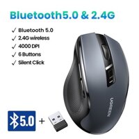 Chuột không dây hai chế độ Wireless và Bluetooth Ugreen MU006 (kèm Pin)