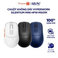 Chuột không dây HyperWork Silentium Mini MS01M ( Bluetooth/2.4GHz ) - Hàng Chính Hãng