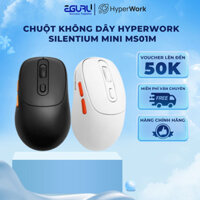 Chuột không dây HyperWork Silentium Mini MS01M ( Bluetooth/2.4GHz ) - Hàng Chính Hãng