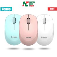 Chuột Không Dây Kenoo M106 Nhiều Màu, Nút Bấm Không Ồn - Hàng Chính Hãng - Màu Hồng