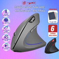 Chuột không dây kiểu đứng, CHUỘT CÔNG THÁI HỌC T22, T24 HXSJ wireless USB 2.4GHz chống mỏi tay dùng cho PC/laptop