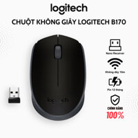 Chuột không dây Logitech B170 chính hãng USB 2.4Ghz pin 1 năm, thiết kế nhỏ gọn phù hợp PC Laptop