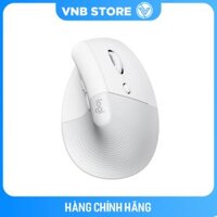 Chuột không dây Logitech Lift Vertical Ergonomic Mouse - Hàng chính hãng - Trắng nhạt