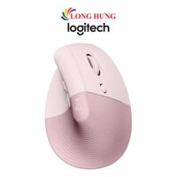 Chuột không dây Logitech Lift Vertical Ergonomic Mouse - Hàng chính hãng - hồng