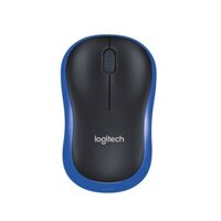 Chuột không dây Logitech M185 (Đen viền xanh)