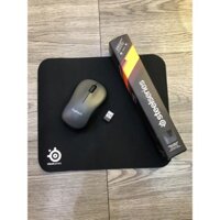 Chuột không dây logitech M185 + Tấm lót chuột Steel series mini