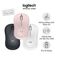 Chuột không dây Logitech M220 Silent - giảm ồn, USB, pin 1.5 năm, phù hợp PC/Laptop LOGI22