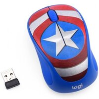 Chuột không dây Logitech M238 CAPTAIN AMERICA - Màu xanh (910-005561)