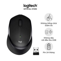 Chuột không dây Logitech M330 Silent Plus - Giảm ồn, USB, thuận tay phải, PC/ Laptop