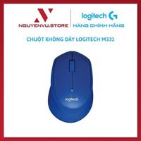 Chuột không dây LOGITECH M331 Blue Cổng USB - Hàng chính hãng