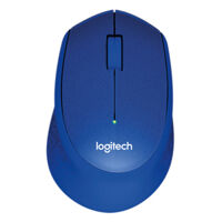 Chuột Không Dây Logitech M331 Silent Xanh - Hàng Chính Hãng