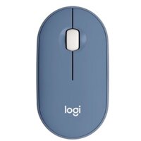 Chuột không dây Logitech M350 Pebble Blue Berry (910-006667) (USB/Bluetooth)