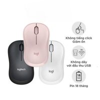 Chuột Không Dây Logitech Silent M220-Có Công Tắc On/Off-Độ Nhạy Cao-Giảm 90% Tiếng Ồn Cho Những Lần Nhấp Chuột