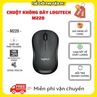 Chuột không dây Logitech Silent M220 Độ Nhạy Cao dùng cho lap top pc tặng kèm bàn di chuột