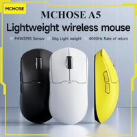Chuột không dây MCHOSE A5 Pro Max, A5 V2 Ultra | Chính hãng | Cảm biến PAW3395 4K DPI | Pin 500mAh