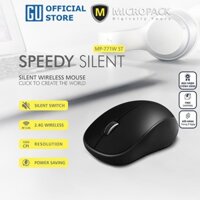 Chuột không dây MicroPack SPEEDY SILENT MP-771W Công Nghệ Giảm Tiếng Ốn Kiểu Dáng Đẹp Tiện Dụng Giảm Mỏi Tay