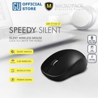 Chuột không dây MicroPack SPEEDY SILENT MP-771W Công Nghệ Giảm Tiếng Ốn Kiểu Dáng Đẹp Tiện Dụng Giảm Mỏi Tay