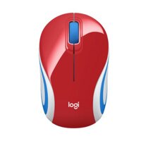 Chuột không dây mini Logitech M187 (Đỏ)