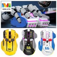 Chuột Không Dây MMLUCK G6, Chuột Không Dây ABS Không Dây 3 Chế Độ, Sạc Lại Chuột Im Lặng Type-C Sạc Với Đầu Thu USB G6 Trò Chơi Chuột Có Dây Phụ Kiện Máy Tính