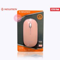 Chuột Không Dây NEWMEN F270 Pink Màu Hồng - Chuột Máy Tính Siêu Mỏng - Hàng Chính Hãng