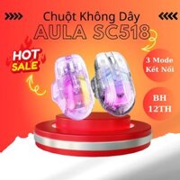 Chuột không dây pin sạc SC518 trong suốt điều chỉnh DPI độc lạ cho máy tính laptop decor