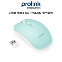 Chuột không dây PROLiNK PMW6007 kiểu dáng thời trang, tiết kiệm pin, độ phân giải cao dành cho PC, Laptop - Hàng chính hãng - Xanh Tiffany