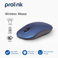 Chuột không dây PROLiNK PMW5009 giá rẻ, tốc độ cao, tiết kiệm pin dành cho PC, Macbook, Laptop - Hàng chính hãng - Xanh lam