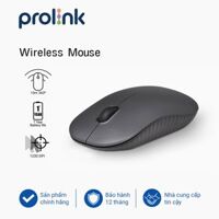 Chuột không dây PROLiNK PMW5009 giá rẻ, tốc độ cao, tiết kiệm pin dành cho PC, Macbook, Laptop - Hàng chính hãng - Than chì