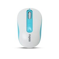 Chuột không dây Rapoo M10 Plus - mầu trắng xanh, 2.4Ghz, 1000dpi