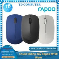 Chuột không dây Rapoo M100 Silent - Hàng chính hãng Nam Thành phân phối - Đen