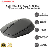 Chuột Không Dây Rapoo M100 Silent - Bluetooth nàu đen