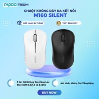 Chuột không dây Rapoo M160 Silent giảm ồn ( đa kết nối Bluetooth 3.0/4.0 vs USB 2.4Ghz)