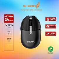 Chuột Không Dây Siêu Cute E-DRA EM621W RABBIT - Chuột Im lặng, Pin Sạc - Bảo hành 12 tháng - Cam kết lỗi 1 đổi 1