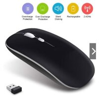 Chuột không dây siêu mỏng 2.4g , Không gây tiếng  ồn - Bảo hành 3 tháng - Wireless mouse