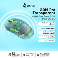 Chuột không dây siêu nhẹ EDIFIER Hecate G3M Pro 26000DPI (Wireless/Bluetooth/USB Type-C)