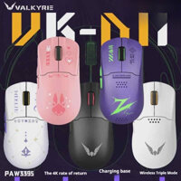 Chuột không dây VK VALKYRIE M1 có đế sạc 4k Chuột chơi game không dây Tri-Mode Paw3395 Cảm biến Rgb Nhẹ