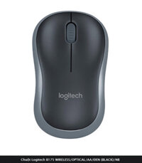 Chuột Logitech B175 WIRELESS/OPTICAL/AA/ĐEN (BLACK)/NB