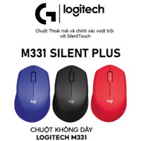 Chuột Logitech M331  - Giảm ồn, Kết nối USB, thuận tay phải, PC/ Laptop