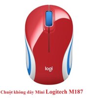 CHUỘT LOGITECH WIRELESS M187 Đỏ