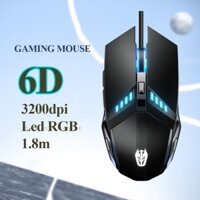 Chuột máy tính 6D Gaming Hunting Engine L7 Led RGB 3200dpi có dây 2022