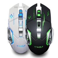 chuột máy tính bluetooth gaming chuột không dây gaming pin sạc silent không tiếng ồn đèn led 7 màu Hitech68