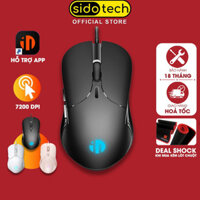 Chuột máy tính chơi game Sidotech Inphic PB1 bản có dây DPI 3600 thiết kế công thái học phù hợp cả gaming và làm việc -